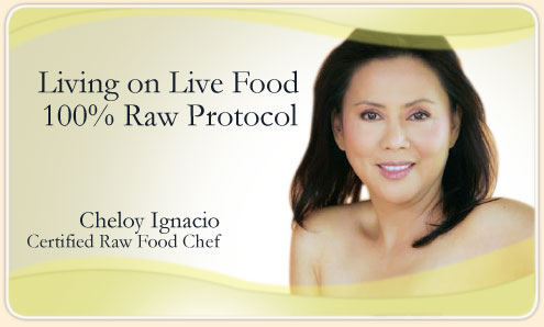 Cheloy Ignacio Certified Raw Food Chef